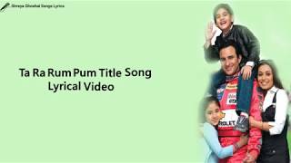 Download lagu Ta Ra Rum Pum Title Song | Sad Version |  Lyrical Video mp3 Download lagu Ta Ra Rum Pum Title Song | Sad Version |  Lyrical Video mp3