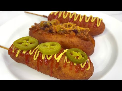 HOW TO MAKE CORN DOGS AT HOME!
