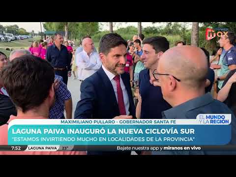 Laguna Paiva Inauguró la Ciclovía Sur | Pullaro, Coterlli, Garibaldi y Corral estuvieron presente