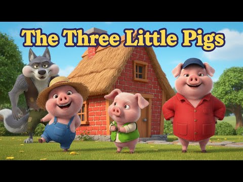 Animated version of the classic fairytale “The Three Little Pigs” 🐷✨