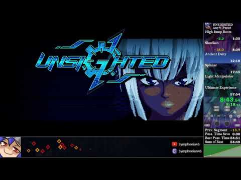 UNSIGHTED Any% Purist Speedrun - 31:16:083 IGT (53:06 RTA w/o loads) [READ DESCRIPTION]