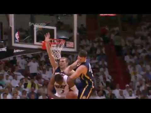 Tyler Hansbrough's Flagrant Foul on Dwyane Wade