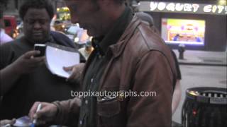 Mads Mikkelsen - Signing Autographs 'The Hunt' Q & A in NYC