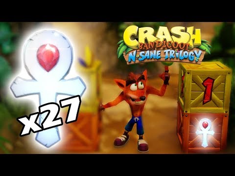 Crash Bandicoot 1: N. Sane Trilogy - All Platinum Relics | 1080p 60fps