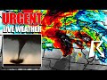 🔴 LIVE - Extreme Tornado Coverage - Storm Chasers On The Ground - Live Weather Channel
