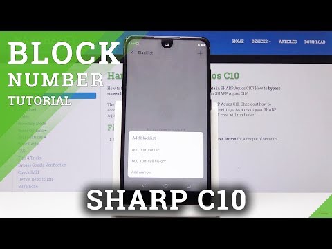 How to Block Number in SHARP C10 - Block Texts & Calls