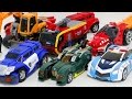 Carbot Tobot Captin Ugaba Police Fire Truck Poclain SportCar 9 Vehicle Transformer Robot Car Toys