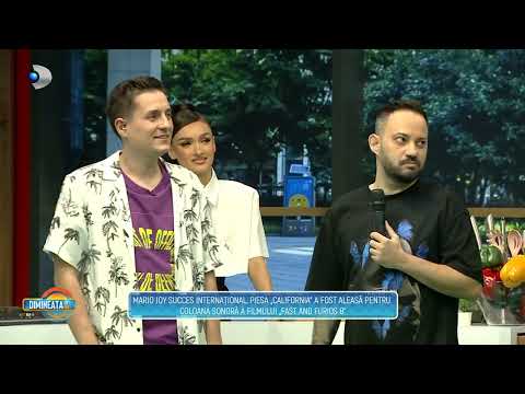 Dimineata cu Noi - Mario Joy, piesa "California" pentru coloana sonora a filmului Fast and Furious 8