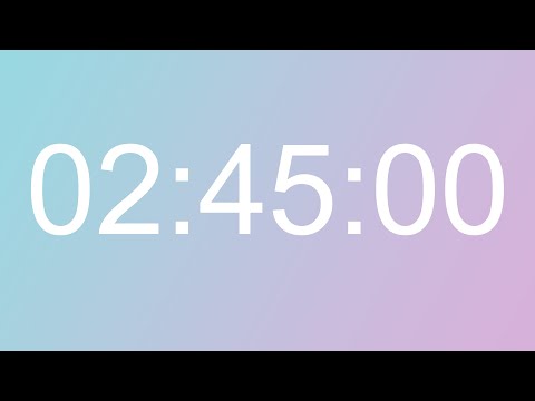 2 Hour 45 Minute (165 Minute) Timer With Alarm - Alarmlı 2 Saat 45 Dakika (165 Dakika) Zamanlayıcı