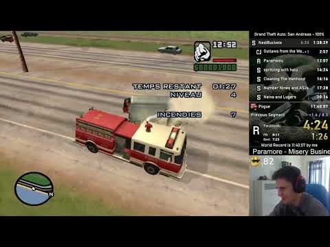 GTA: San Andreas 100% Speedrun in 11:25:21 (World Record)