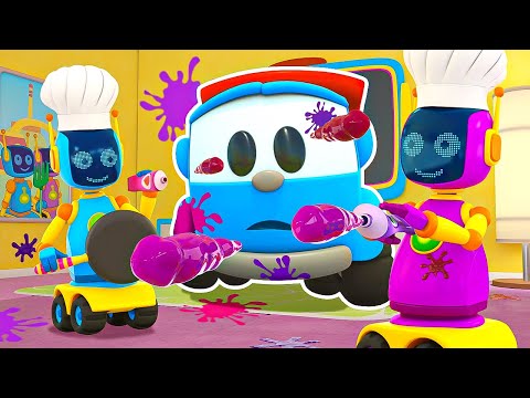 The cars clean the kitchen – New episode with Leo the truck | New season