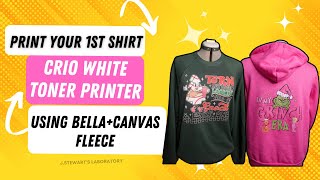How to Use the Crio 8432 White Toner printer to make a shirt| BELLA+CANVAS