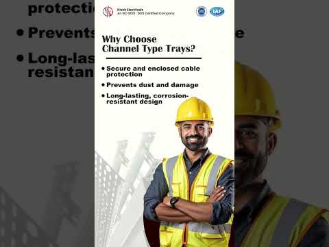 Channel Type Cable Trays – because your cables deserve complete protection. #cablemanagement