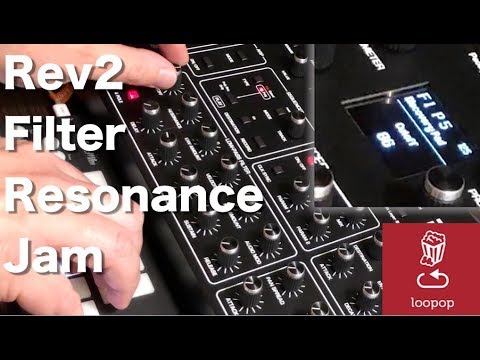 Is it possible to play a melody with resonance on harmonics? Prophet Rev2 by Dave Smith