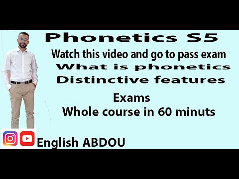 Introduction to Phonetcs S5: the whole course in 60 minuts with exams at the end