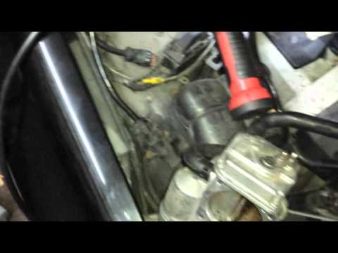 Mercedes E-gas,  mass air flow, throttle body test in car