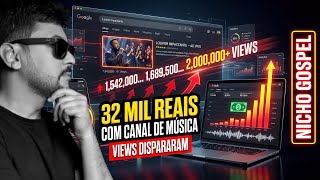 MAIS DE R$32.000,00 com Canal Dark de Música Gospel — Monetiza Fácil em 2026