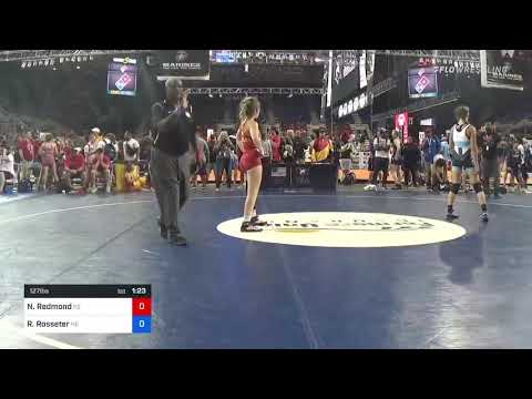 127 Lbs Consi Of 8 #1 - Nicole Redmond, Kansas Vs Regan Rosseter, Nebraska Eeb2