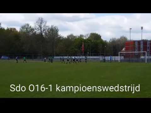 Kampioenswedstrijd SDO O16-1 za 29 april 2017 tegen fc Almere