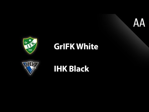 U14 AA GrIFK White - IHK Black