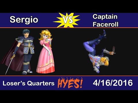 HYES! Loser's Quarters - Sergio (Marth, Peach) vs Captain Faceroll (Sheik)