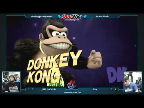 Smash w/ BAE 6 - HBA LoCal | Riz (Sheik) Vs. Vex (DK) [Grand Finals]