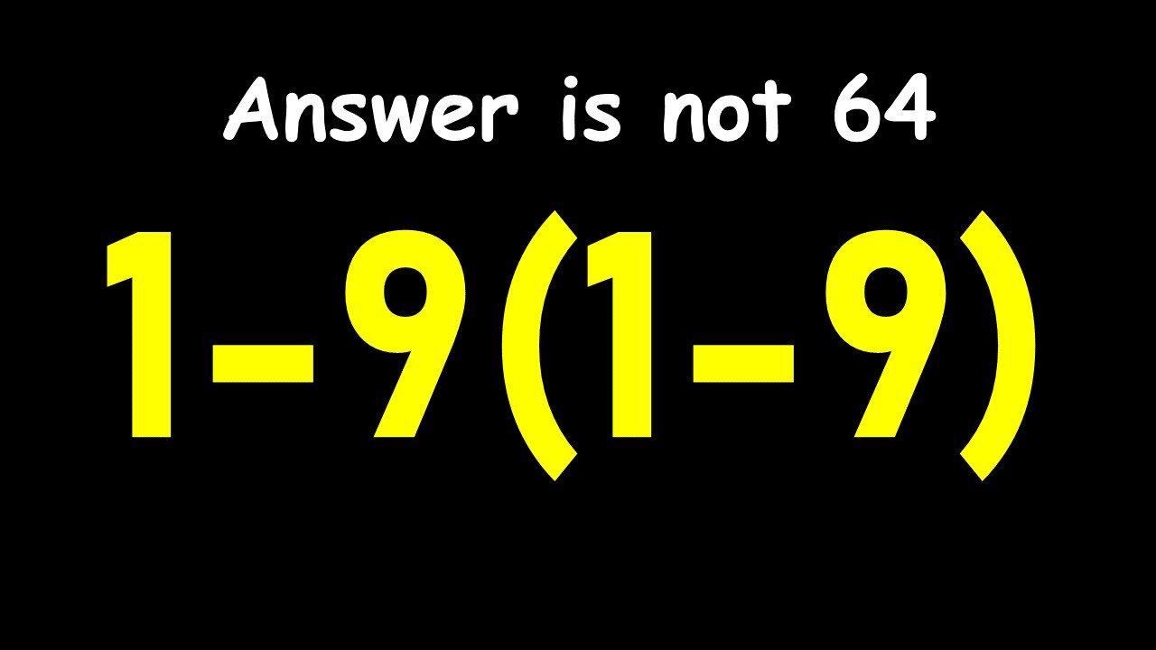 This Simple Math Problem Will Surprise You!