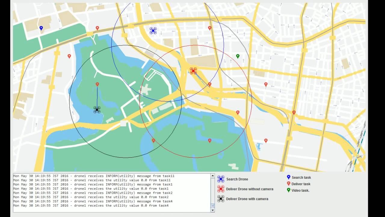 DRONET Task Allocation Problem Demo 1