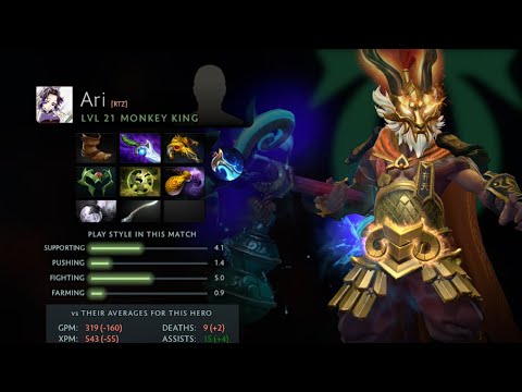 Dota 2 Replay 7.32E Ari's Monkey King [5RATFORCESTAFF vs TSM]