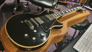 Video thumbnail for 1979 Gibson Les Paul Custom "Black Beauty" Nickel Hardware guitar video up close review by Essex Recording Studios