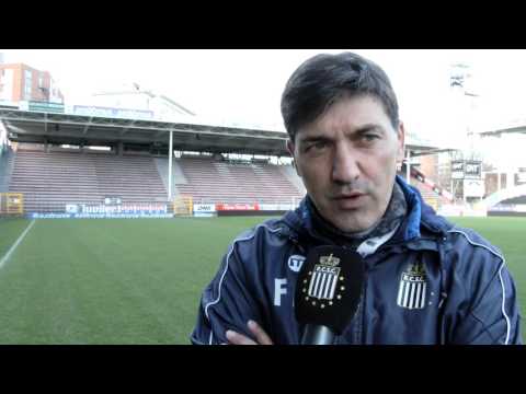 Felice Mazzu avant Club Brugge K.V. - R.Charleroi S.C.