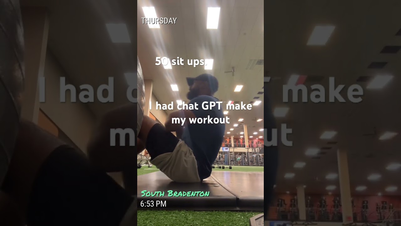 I used chat GPT to make a workout plan for me #chatgpt