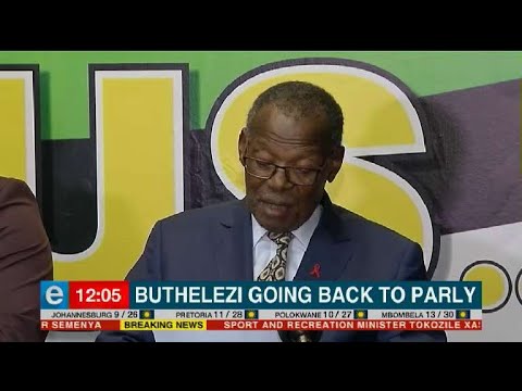 Buthelezi going back to Parliament