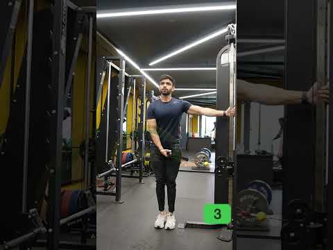 Cable Lateral Raise Setup in 10 Seconds !✅