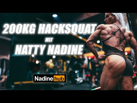 200kg HACKSQUAT with NATTY NADINE