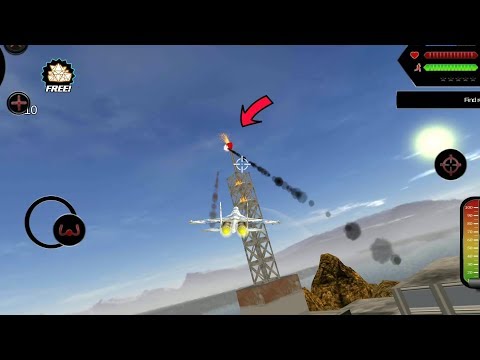 Robot Shark - (Jet Destroy Robot Tower) Car Robot Radar Tower Destroy Mission - Android Gameplay HD