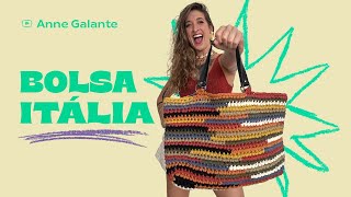 Bolsa de crochê muito fácil inspirada na marca Miu Miu | PASSO A PASSO | Bolsa Itália | Anne Galante