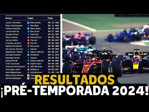 CONFIRA OS RESULTADOS DOS TESTES DE PRÉ-TEMPORADA DE 2024 - ÚLTIMAS NOTÍCIAS DA F1 HOJE | RESSACA F1