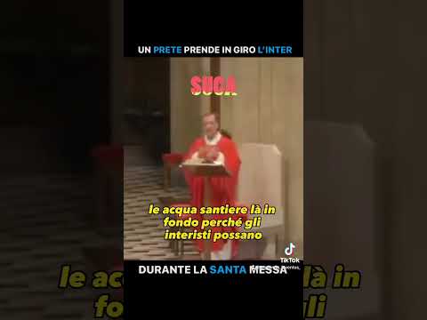 Un prete umiglia Inter in chiesa