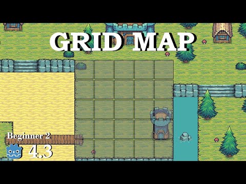 How to create a interactive Grid Map - Learn Godot 4 2D - no talking
