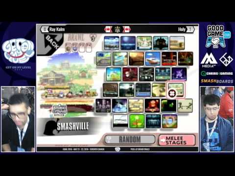 GOML 2016 - Ray Kalm (Marth, Ganon) vs Holy (MK) - SSBB Pools A2 Grand Finals