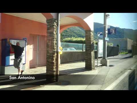 Mitfahrt in der S20 der S-Bahn Tessin von Bellinzona nach Locarno