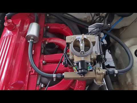 2 barrel Holley Sniper set up on VC Valiant Sedan