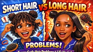 Short Hair vs Long Hair Problems | Funny Curly Hair Problems and Life Hacks