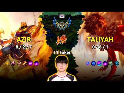 T1 Faker | Azir MID vs Taliyah | Patch 26.1 | 2026-01-20 | LoL Replay
