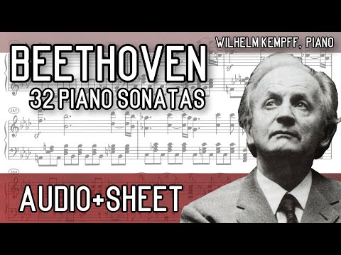 Beethoven - 32 Piano Sonatas (complete) (Audio+Sheet) [Kempff]