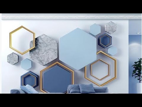 How to draw 3D stereo abstract on wall