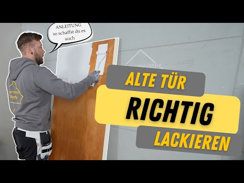 Tür weiß lackieren, das solltest du unbedingt beachten