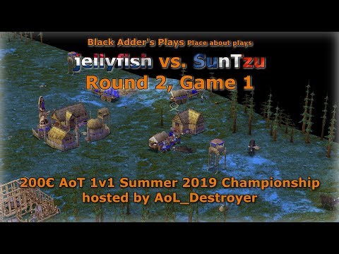 Summer 2019 Championship, R2 - jellyfish vs. SunTzu, Game 1 - Age of Mythology: The Titans