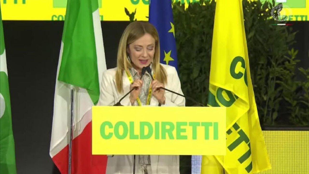 Meloni a evento Coldiretti: Agricoltori italiani hanno reso la nostra qualità un modello nel Mondo
